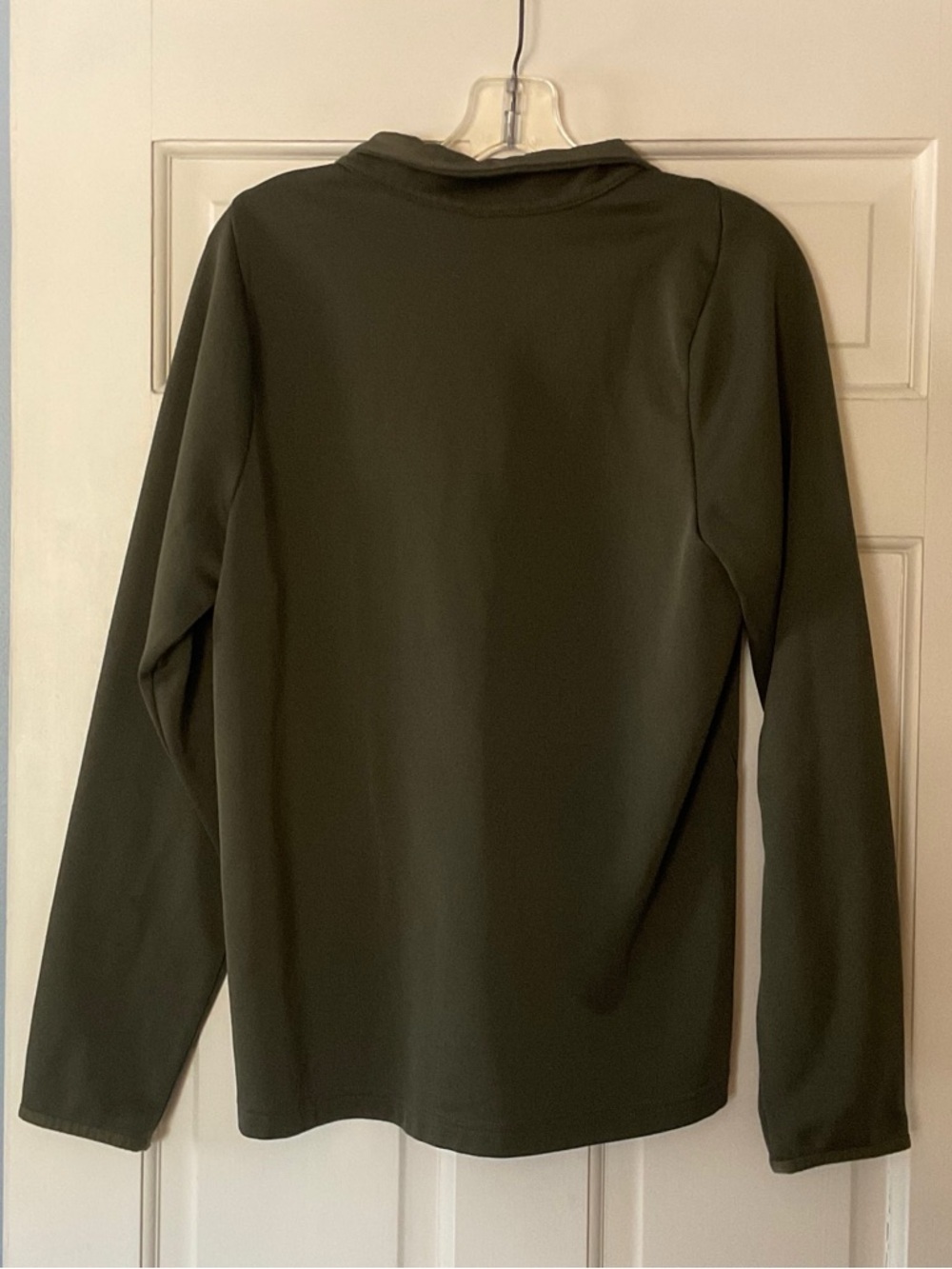 Nike Therma Quarter Zip Shirt Top Long Sleeve Green Men's Size S Active Workout - Picture 4 of 7
